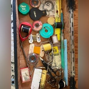 Vintage fly tying material/supplies